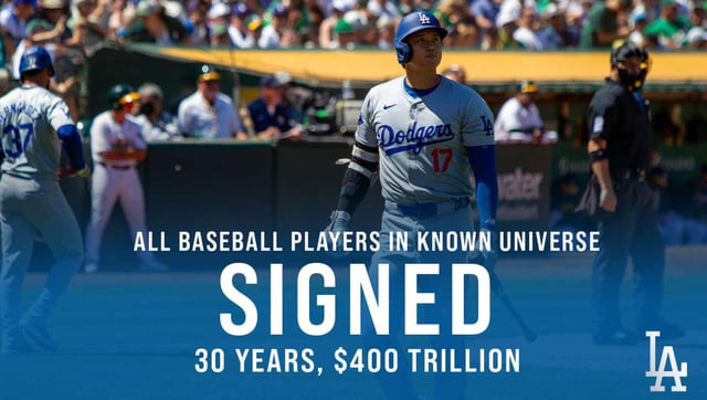 All Other MLB Teams Forced To Forfeit As Dodgers Sign Every Baseball Player In Existence