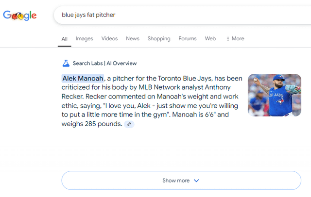 Wondered what this dude is up to but I was blanking on his name. Google AI is savage.