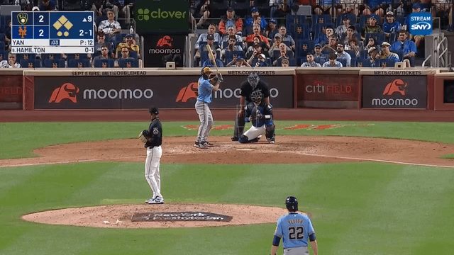 [Lowlight] The SNY broadcast cuts out abruptly right as Francisco Lindor snags what would have been a go-ahead base hit