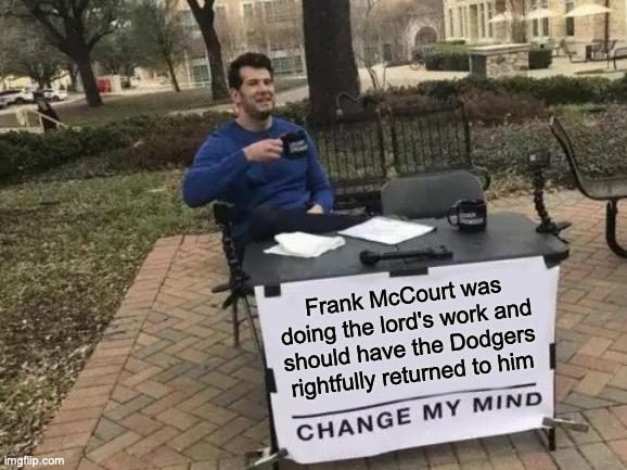 Give him the Dodgers back