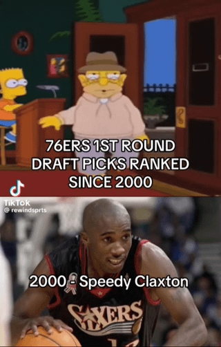 76ers 1st round picks since 00