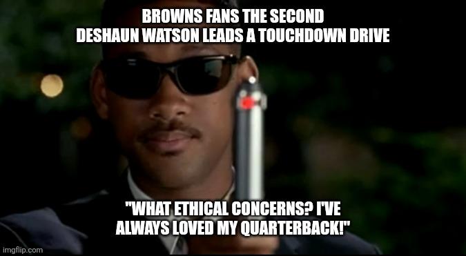Browns fans changing their tune a bit...