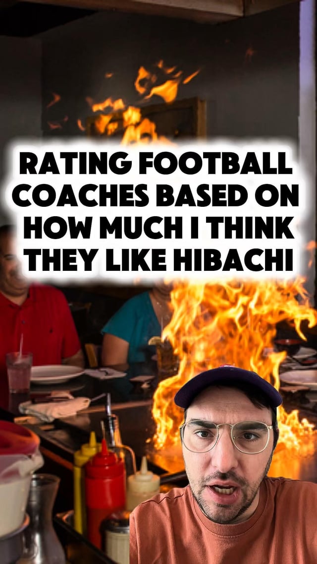 Rating NFL coaches based on how much I think they’d enjoy the hibachi experience