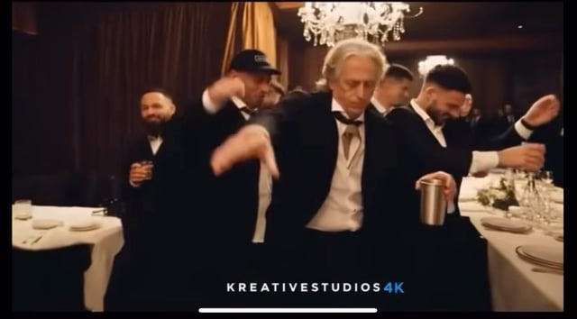 Jorge Jesus and the Portuguese players last night