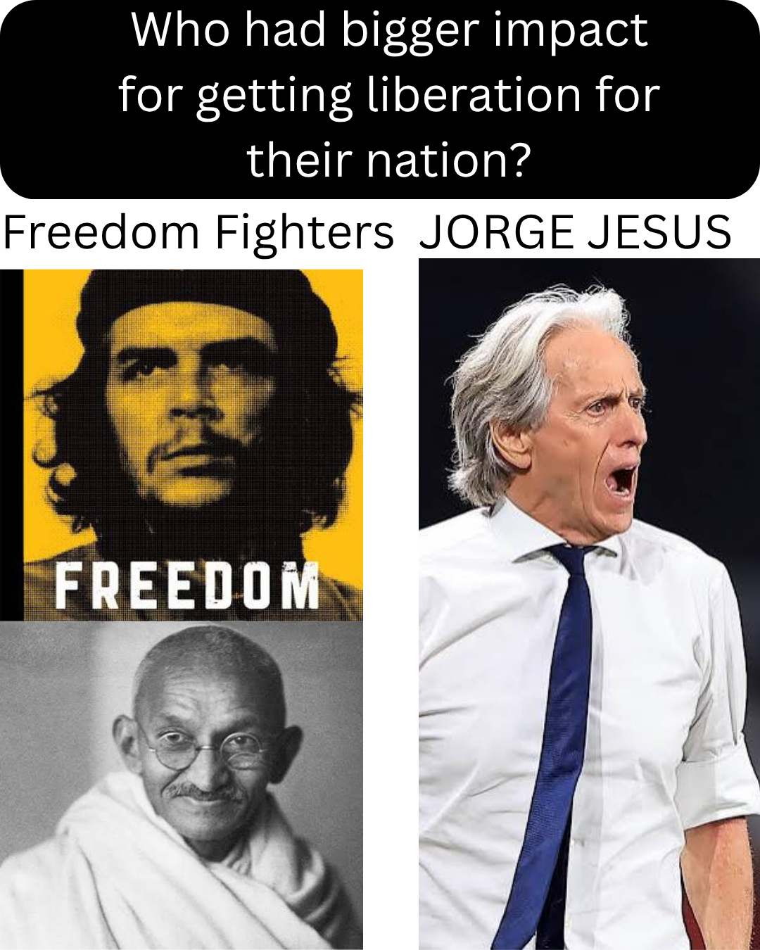 Some of the Freedom fighters who fought for Independence for their Nation